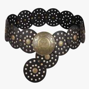 Chic Black and Gold Women's Belt